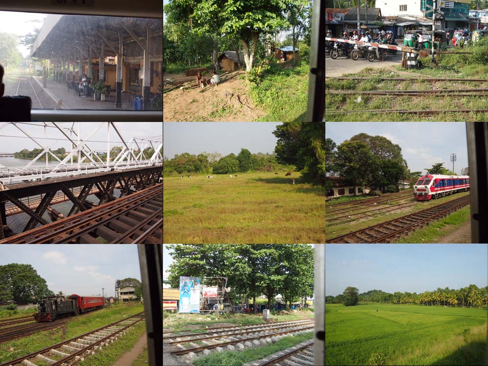 アヌラダブラからコロンボフォートの車窓